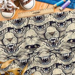 Ткань премиум мембрана зубастые монстры