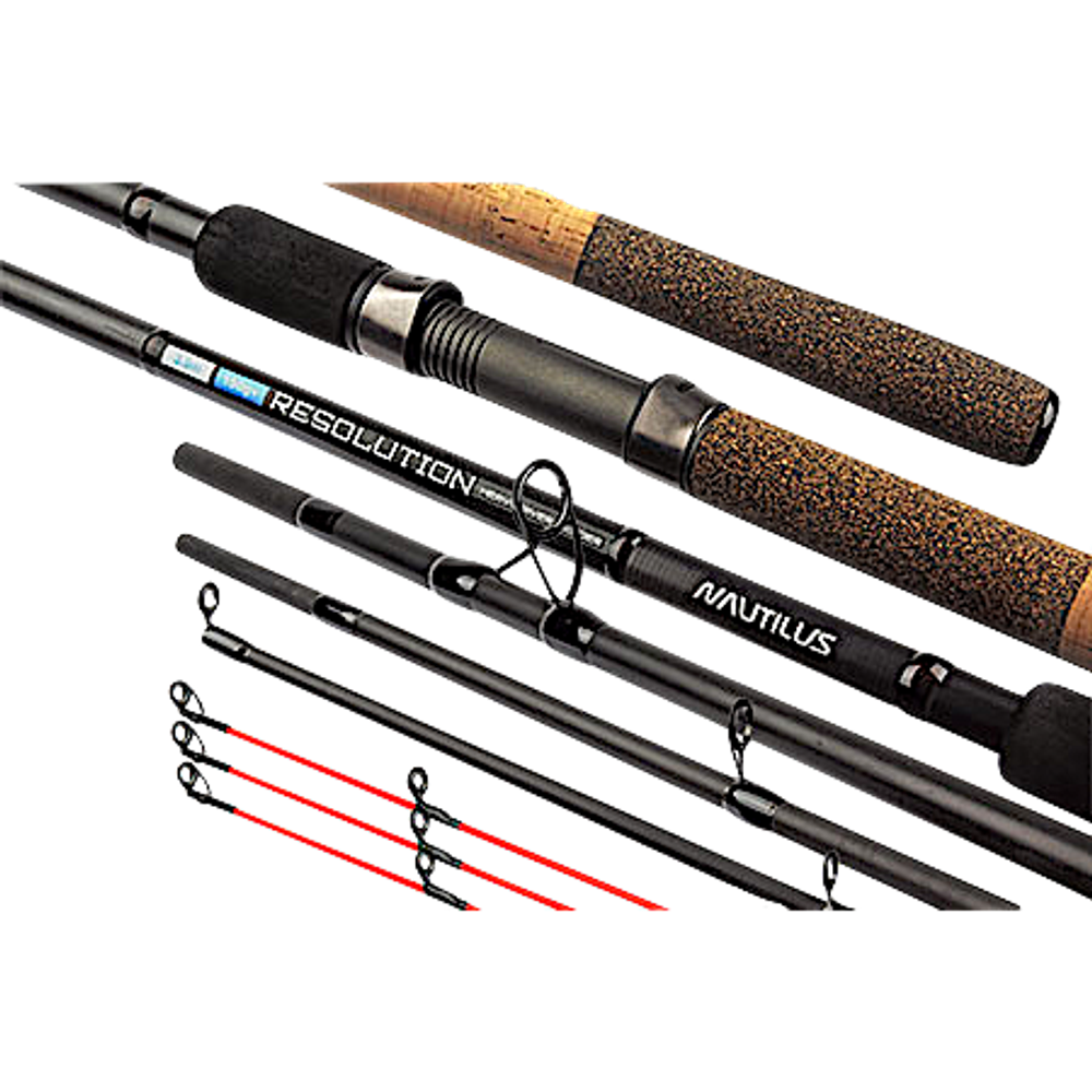 Фидер Nautilus Resolution River Heavy feeder 3секц.+ 3 NRRHF-12XH 3.6м 150г+ 342г Тр.длина 1.28м