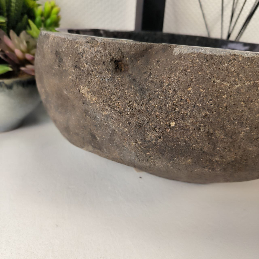 Раковина из речного камня RS-64885 37*33*15 0855