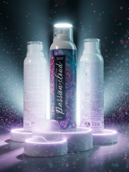 Шиммер для массажа с хрустящей пенкой Passion Cloud SGAN, 150 мл