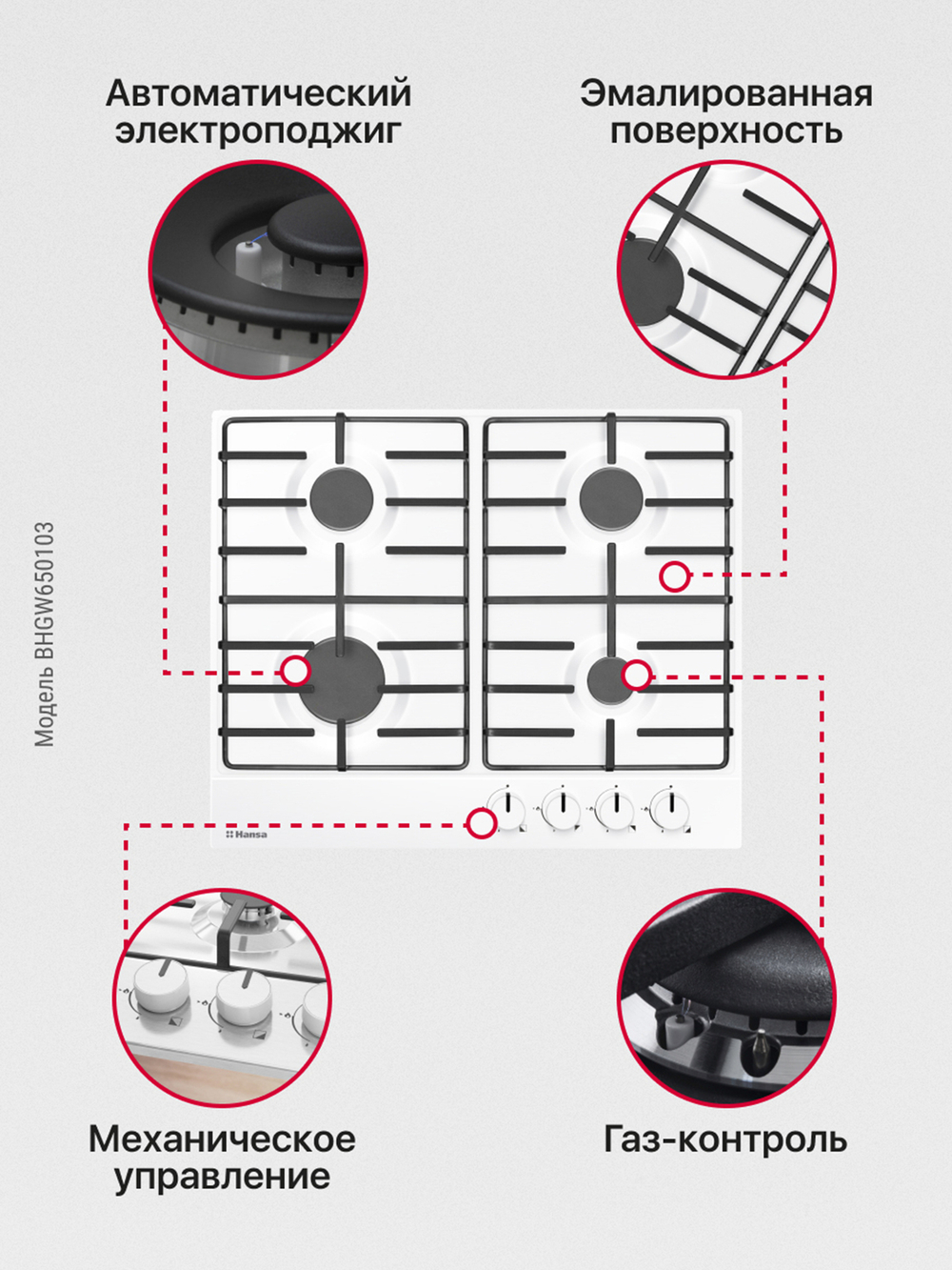 Газовая панель Hansa BHGW650103