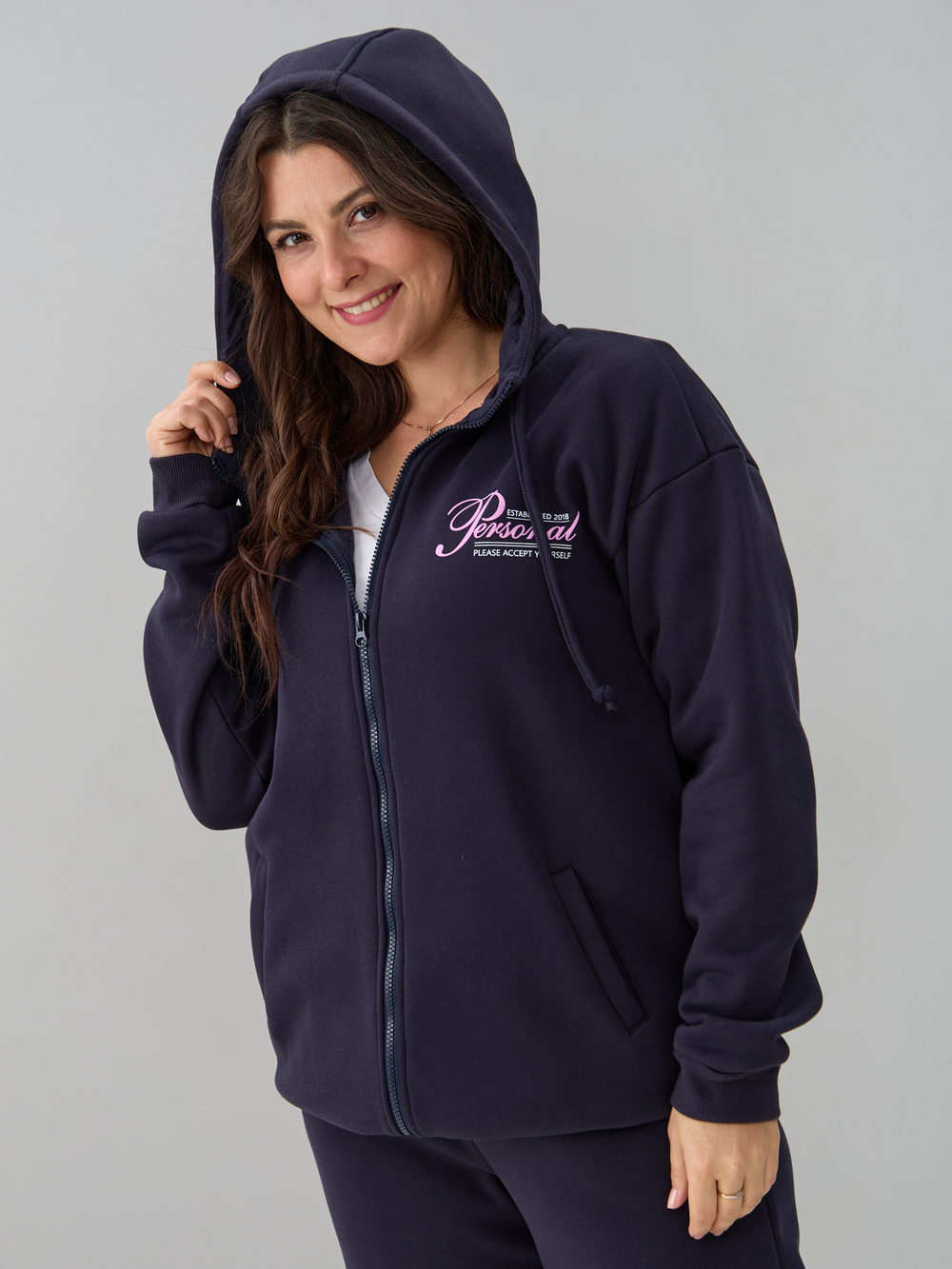 Костюм с брюками КБис-055/антрацит-п