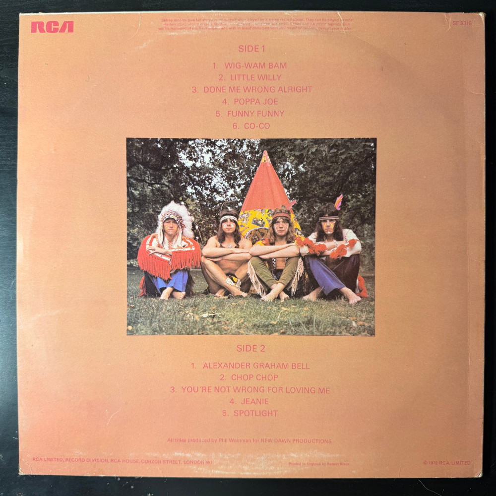 The Sweet ‎– The Sweet's Biggest Hits (Англия 1972г.)