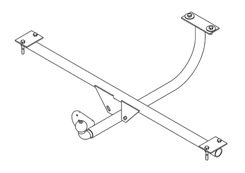 Фаркоп на ВАЗ 2121,21213 (усиленный) (без электрики, паспорт/сертификат в комплекте) Автос.VAZ-22