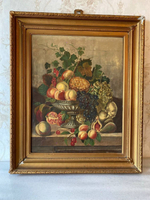 Антикварная картина «Натюрморт»