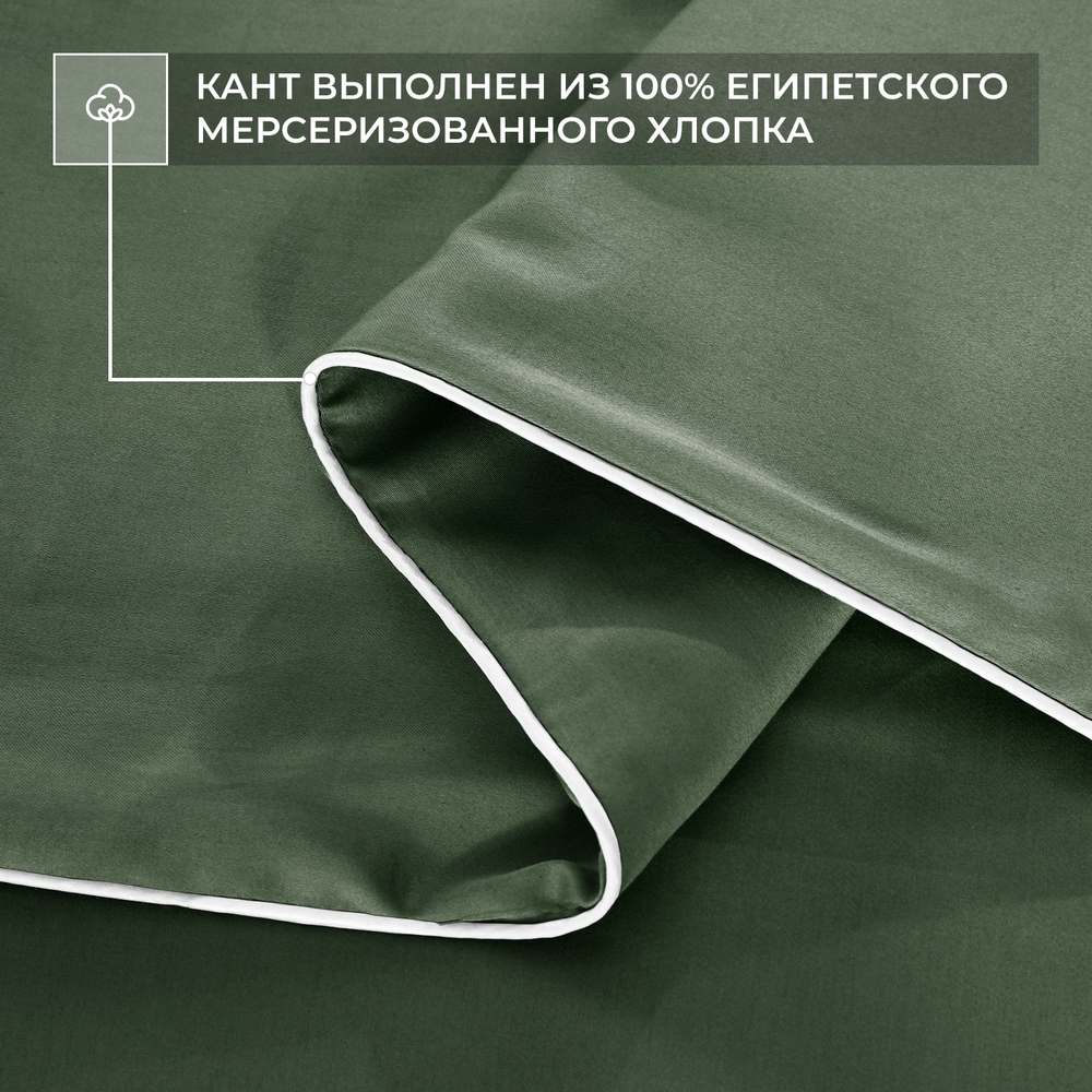 Комплект постельного белья Однотонный Сатин Премиум на резинке OCPR014