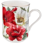 Кружка фарфоровая 350мл «Маки»