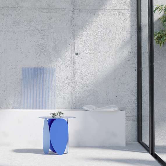 Журнальный столик Matis, 49х41х48 см, синий