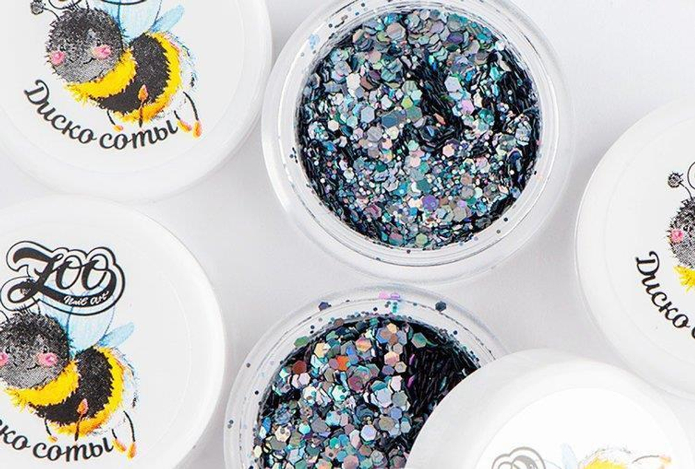 Zoo nail Микс шестигранников 1343