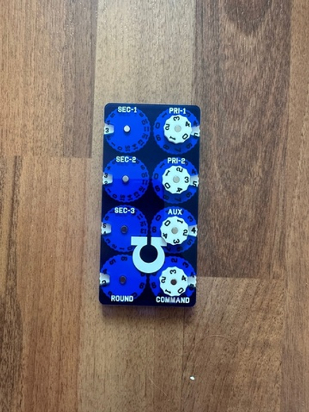 Big Counters Fraction Design. Blue