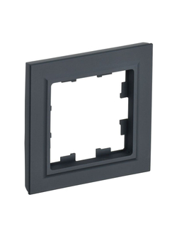 Рамка 1-м BRITE РУ-1-БрГ графит IEK BR-M12-K53