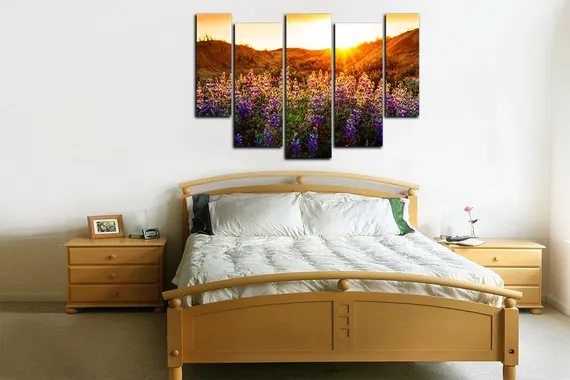 Модульная картина "Начало солнечного дня"