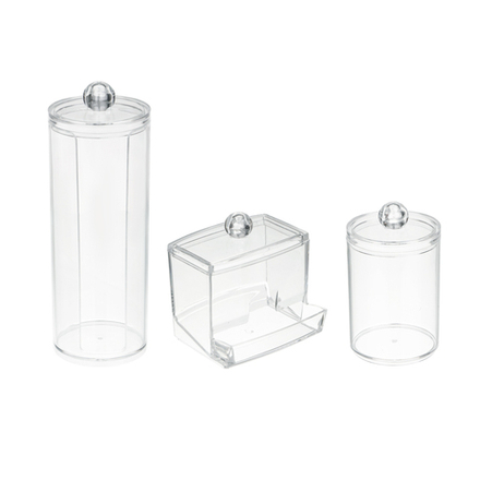 Набор органайзеров 3 штуки тм ЮНИLOOK, пластик, прозрачный, #124