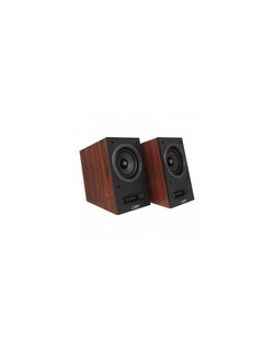 CBR CMS 590 Brown, Акустическая система 2.0, питание USB, 2х5 Вт (10 Вт RMS), материал корпуса MDF, 3.5 мм линейный стереовход, регул. громк., выход на наушники, длина кабеля 1,5 м, цвет коричневый