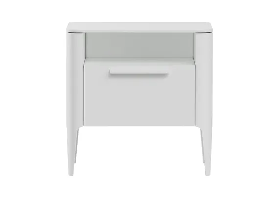 Тумба прикроватная Type 1 полка 1 ящик ширина 50 см (белый)