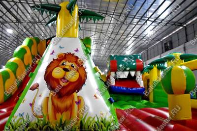 Надувной батут "Прерия" 14*7*7 м