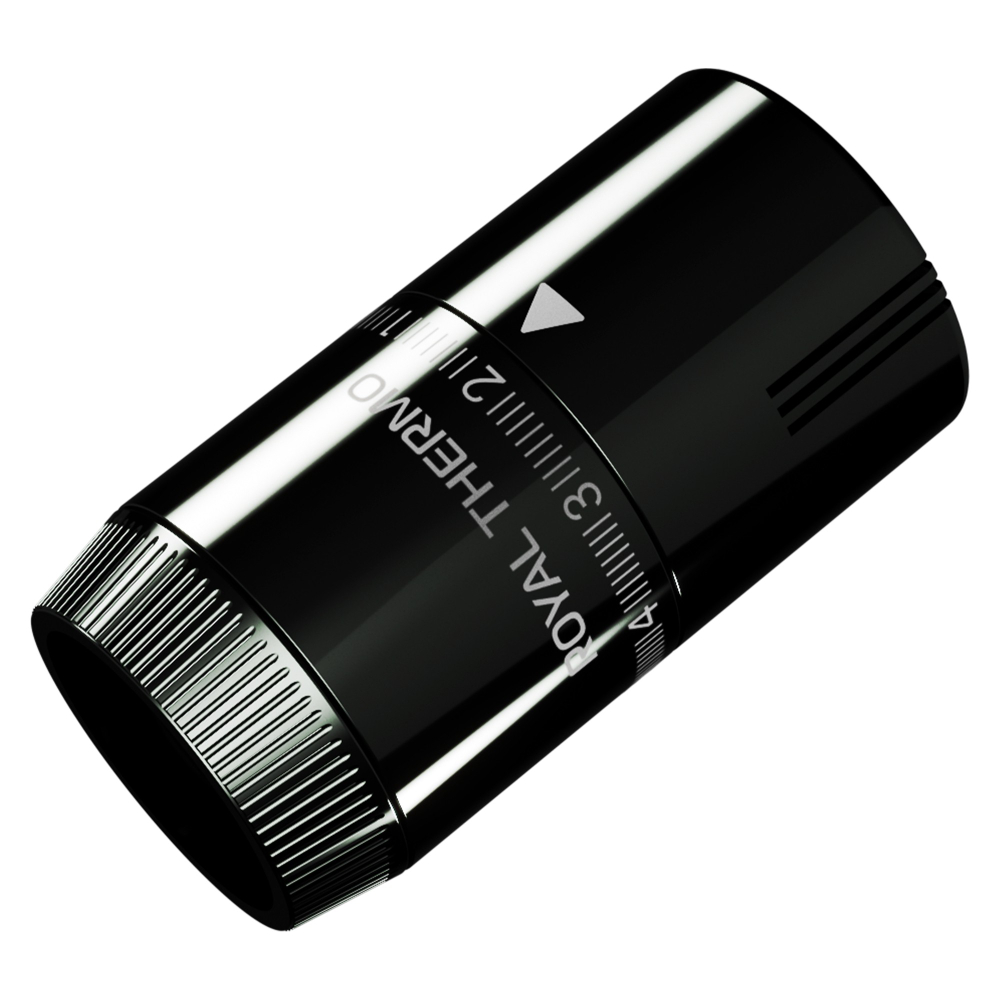 Термоголовка жидкостная Royal Thermo Design М30х1,5 (хром черный)