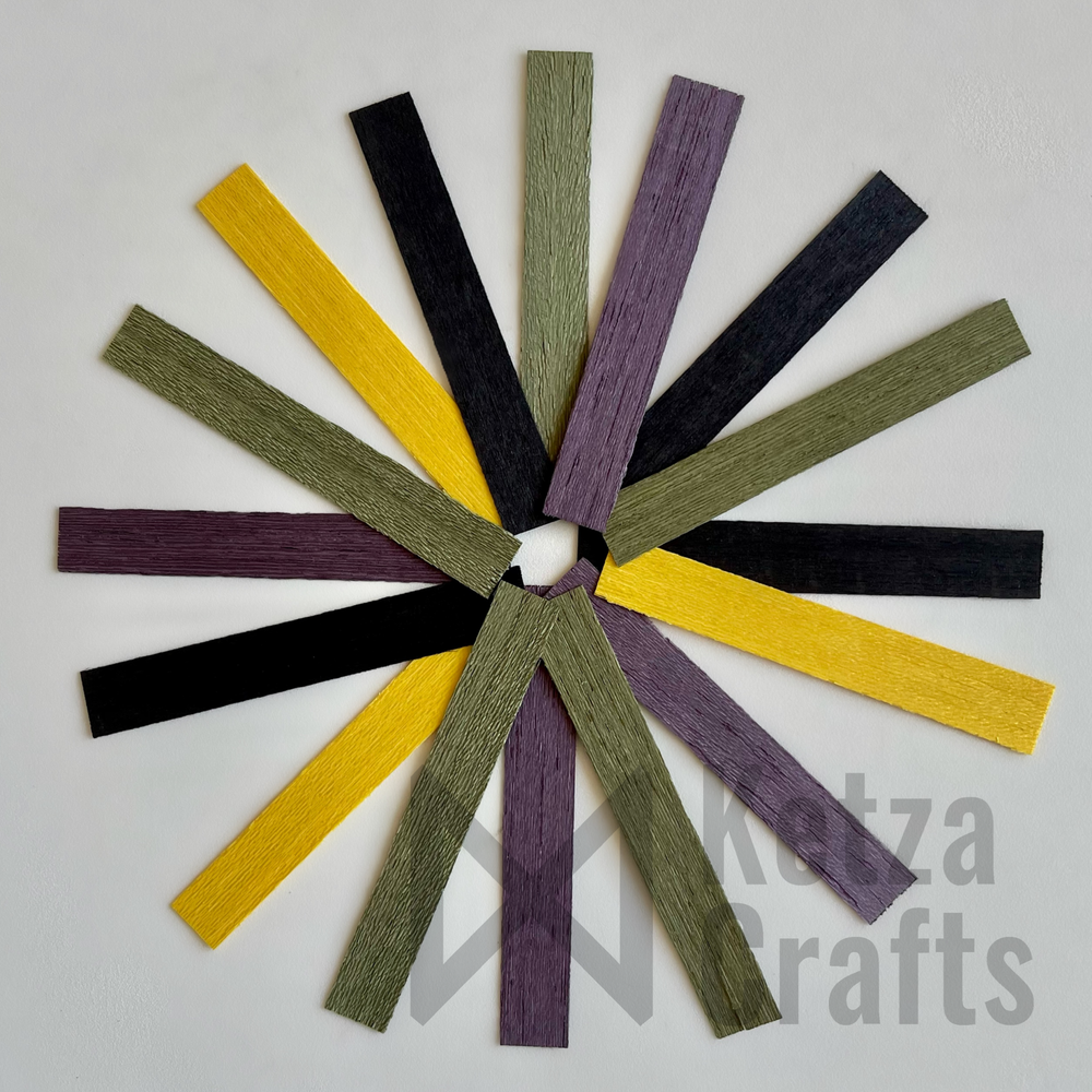 Цветной однослойный деревянный фитиль