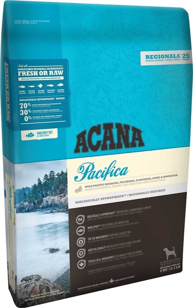 ACANA PACIFICA DOG 340г. гипоаллерг. для собак всех пород и возрастов с рыбой (новая формула 70/30)