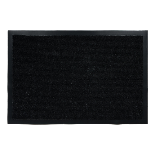 Коврик влаговпитывающий,ребристый,чёрный Vortex (60х90см)