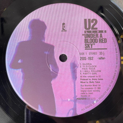 Винтажная виниловая пластинка LP U2 Live Under A Blood Red Sky (Japan 1983) (Obi)