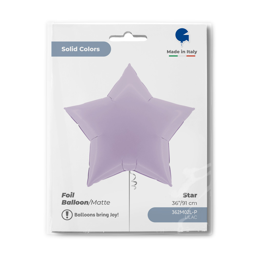 Звезда 36" Светло-сиреневый, Макарунс Gr