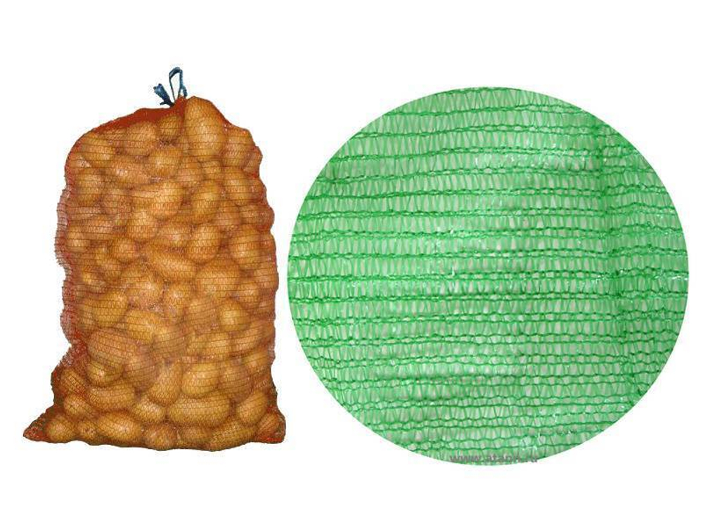 Мешок-сетка 50*80см зеленый/красный