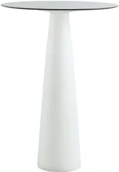 Стол из HPL пластика барный светящийся Hopla Lighting, белый