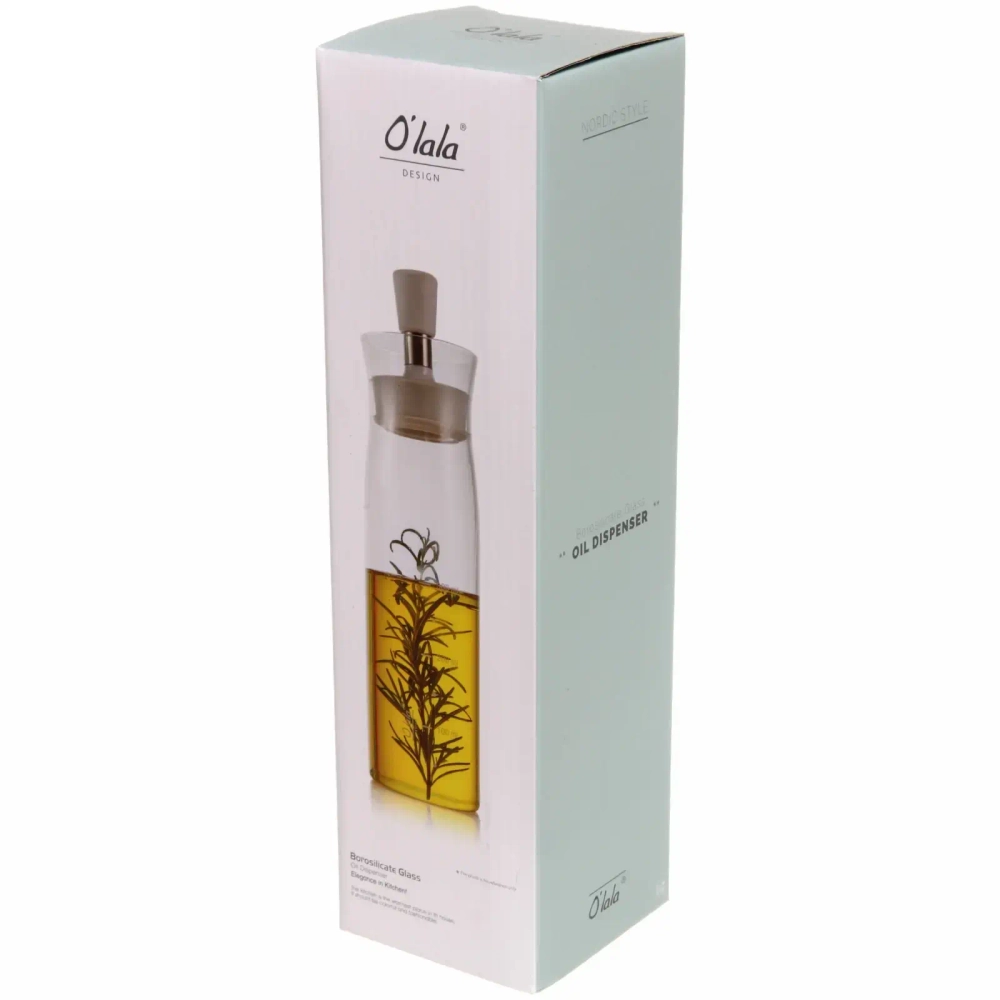 Ёмкость стеклянная 400мл для масла и уксуса «O'lala» 6,5*25,4см