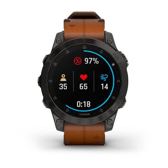 Garmin Epix Gen 2 Sapphire — титановый смарт-часы с кожаным ремешком