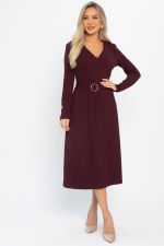 Платье трикотажное Парижанка (бордовое) П14622-10М LT Collection