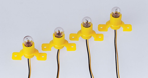 Набор лампочек на подставках 19V E5.5, 4 шт.