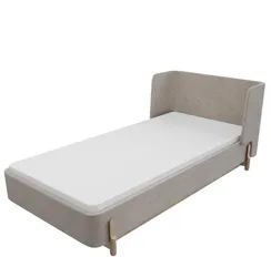 Кровать с подъемным механизмом Basic, 90х200 см (бежевый, рогожка)