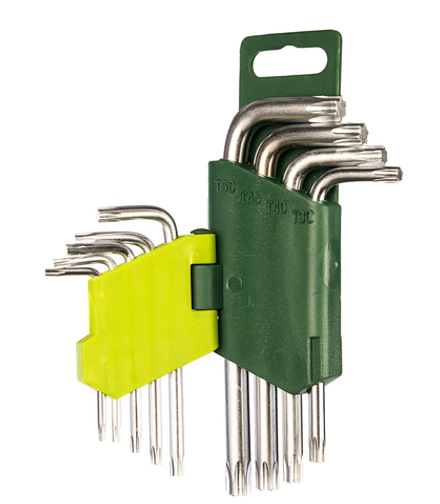 Набор ключей имбусовых коротких "Дело Техники" TORX 9шт. 563090