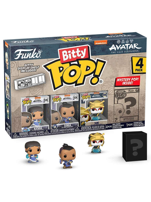 Фигурка Funko Bitty POP! Avatar The Last Airbender Katara+Sokka+Suki+Mystery (1 of 4) 4PK 73059