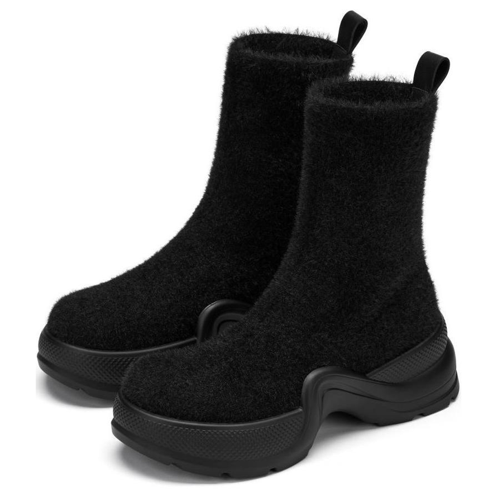 73Hours Cat Like Girlfriend Ankle Boots 3.5cm Women"s Black