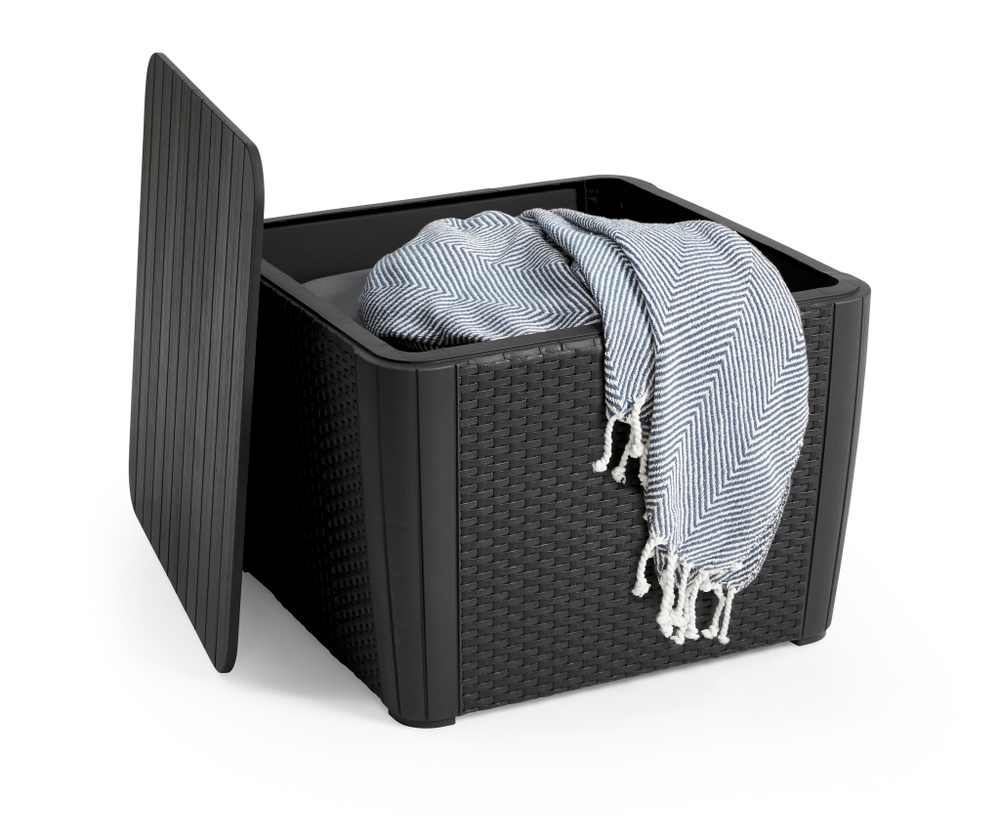 Столик - ящик под ротанг Keter Luzon Plus Flat Wicker