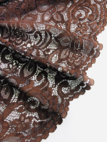 Гипюр коричневый