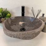 Раковина из речного камня RS-65384 45*43*15 0856