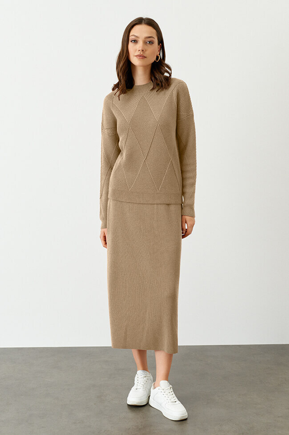 4792 Юбка женская (бежевый)