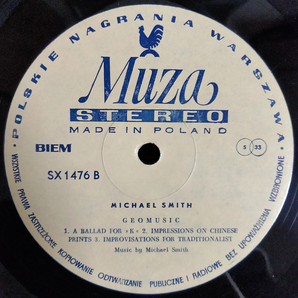 Michael Smith / Geomusic (LP)