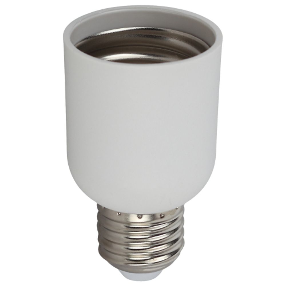 Переходник ЭРА E27-E40 пластиковый белый | Патроны, переходники, ПРА