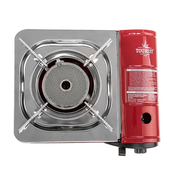 Плита газовая портативная SOLARIS PLUS в кейсе керамическая с переходником (TS-701) TOURIST