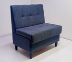 Стильный компактный диван Фабрики ОНИКС из практичного и износостойкого материала с оригинальным дизайном, вместительным ящиком для хранения, мягким наполнителем для дома, дачи и офиса