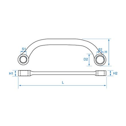 Цена на KING TONY (19500810) Ключ накидной стартерный 8х10 мм
