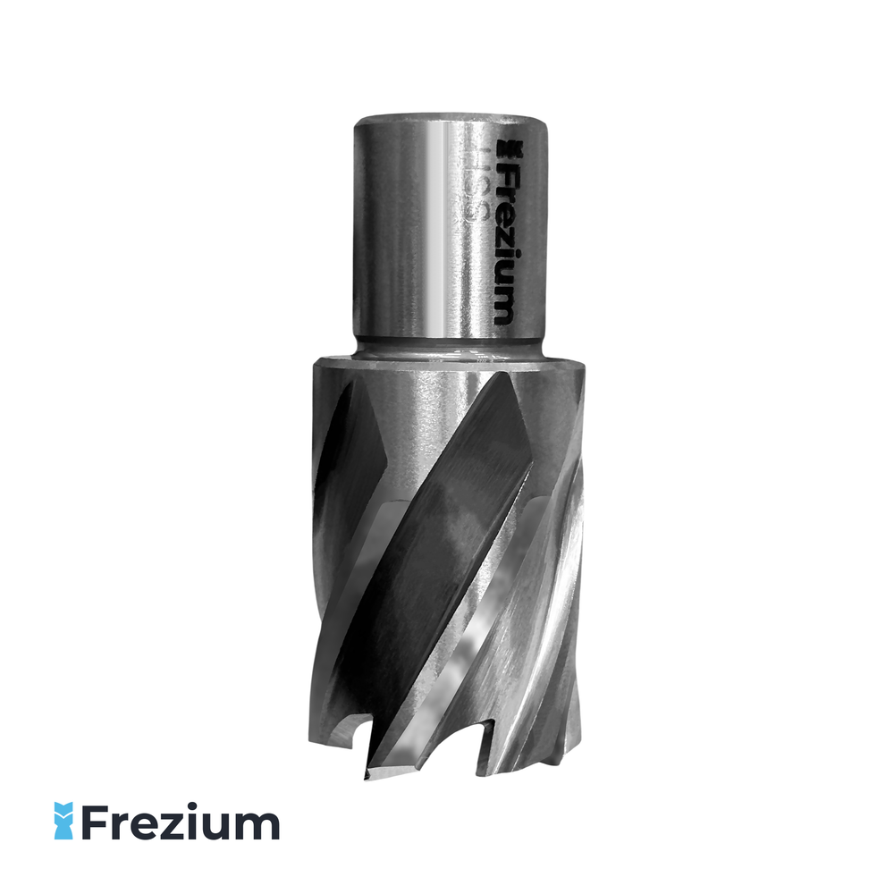 Корончатое сверло по металлу "Frezium" 24x30 мм HSS Weldon 19; F24MC Корончатое сверло по металлу "Frezium" 24x30 мм HSS Weldon 19; F24MC