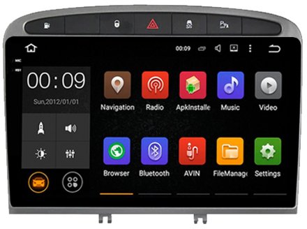 Магнитола для Peugeot 308 2007-2014, 408 2012-2022 - AIROC 2K RX-2901 Android 13, QLed+2K,  ТОП процессор, 8/128, CarPlay, SIM-слот