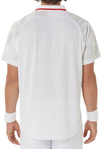Мужское теннисное поло Asics Court Graphic Polo-Shirt - белый