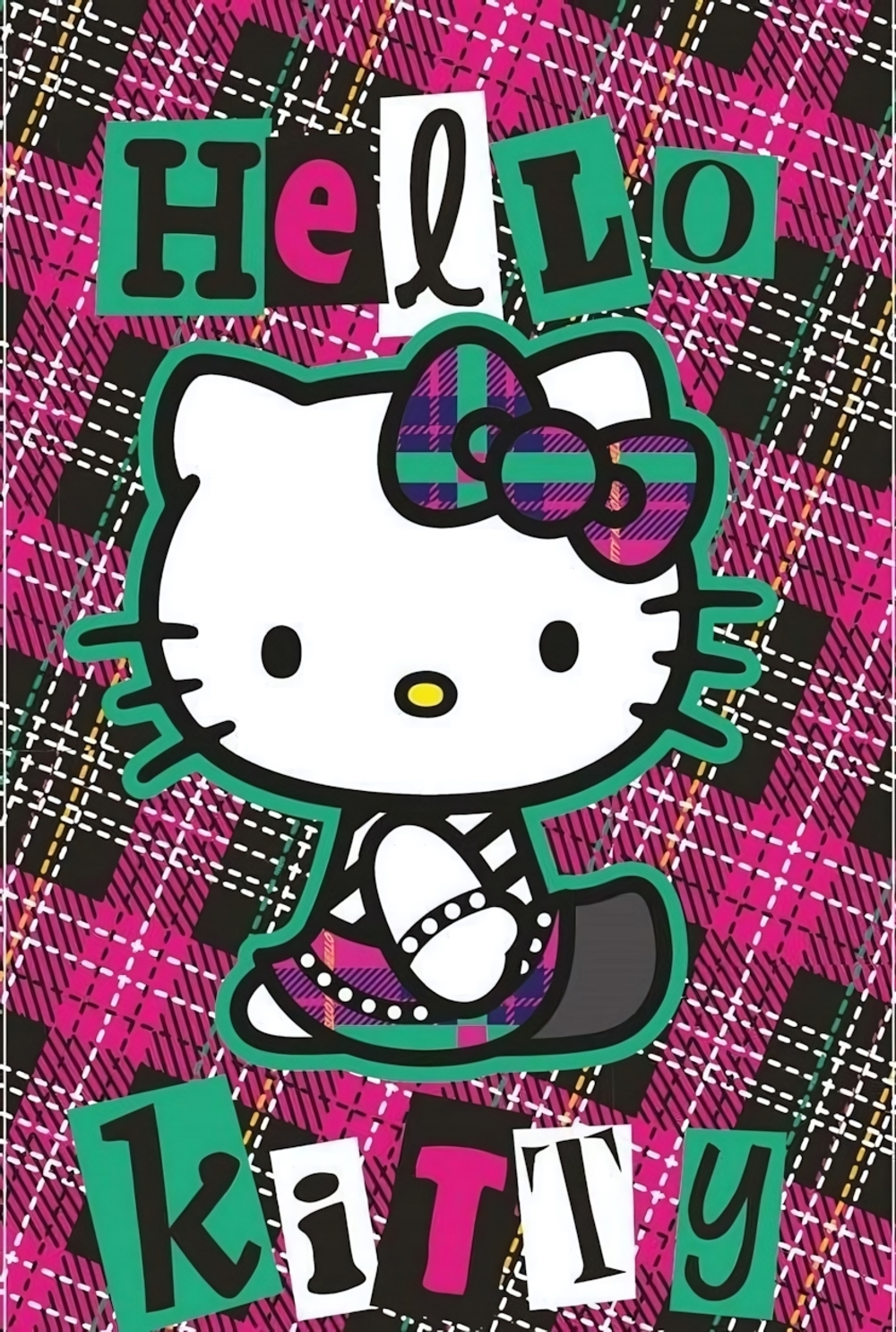 Блокнот А7 40л клетка,на скрепке "Hello Kitty-3" (Центрум)