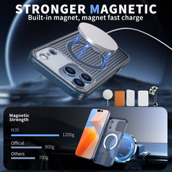 Прозрачный чехол Mesh Pro Magnetic Case для iPhone 17 Pro Max